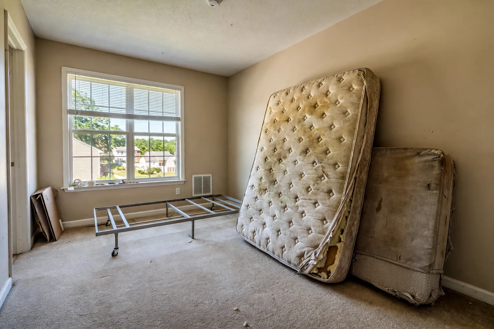 Before photo, Mattress and Base Removal in Wakefield, by Waldorf Junk Removal Company